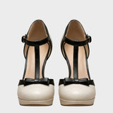 Damen Plateau Pumps | T-Steg