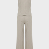 Damen Hosenanzug Set | Weste & Weite Hose
