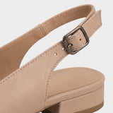 Damen Spitze Slingback-Pumps | Zweifarbige Vorderpartie
