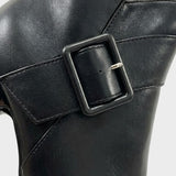 Damen Spitze Stiefeletten | Schnallendetail & Hoher Absatz