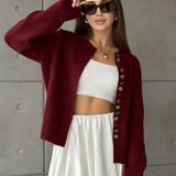 NOELLE | NAPPI-DETALJI NEULECARDIGAN