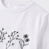 Damen Grafik T-Shirt | Blumenprint