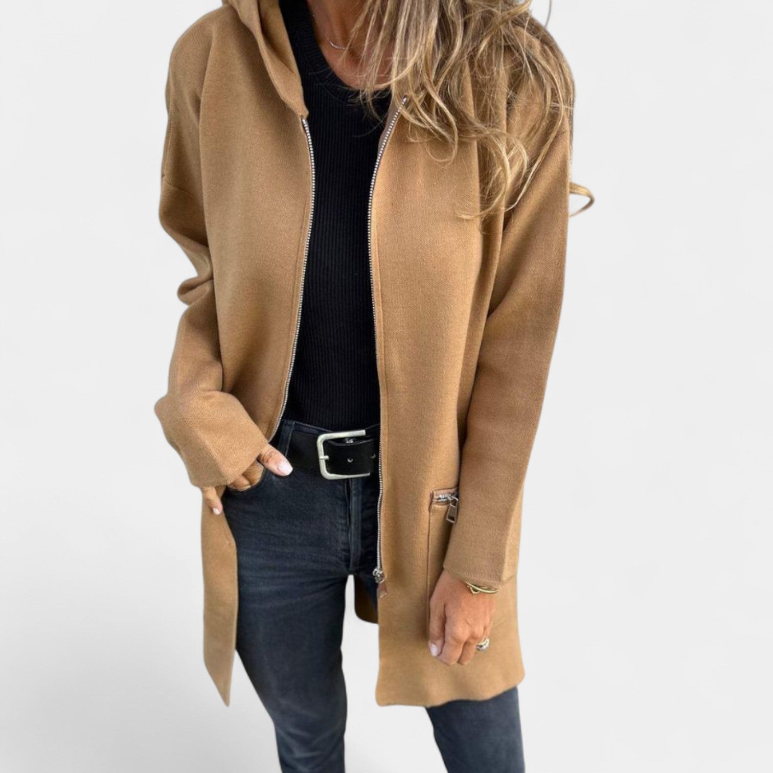 Tereza – naisten hupullinen collegetakki