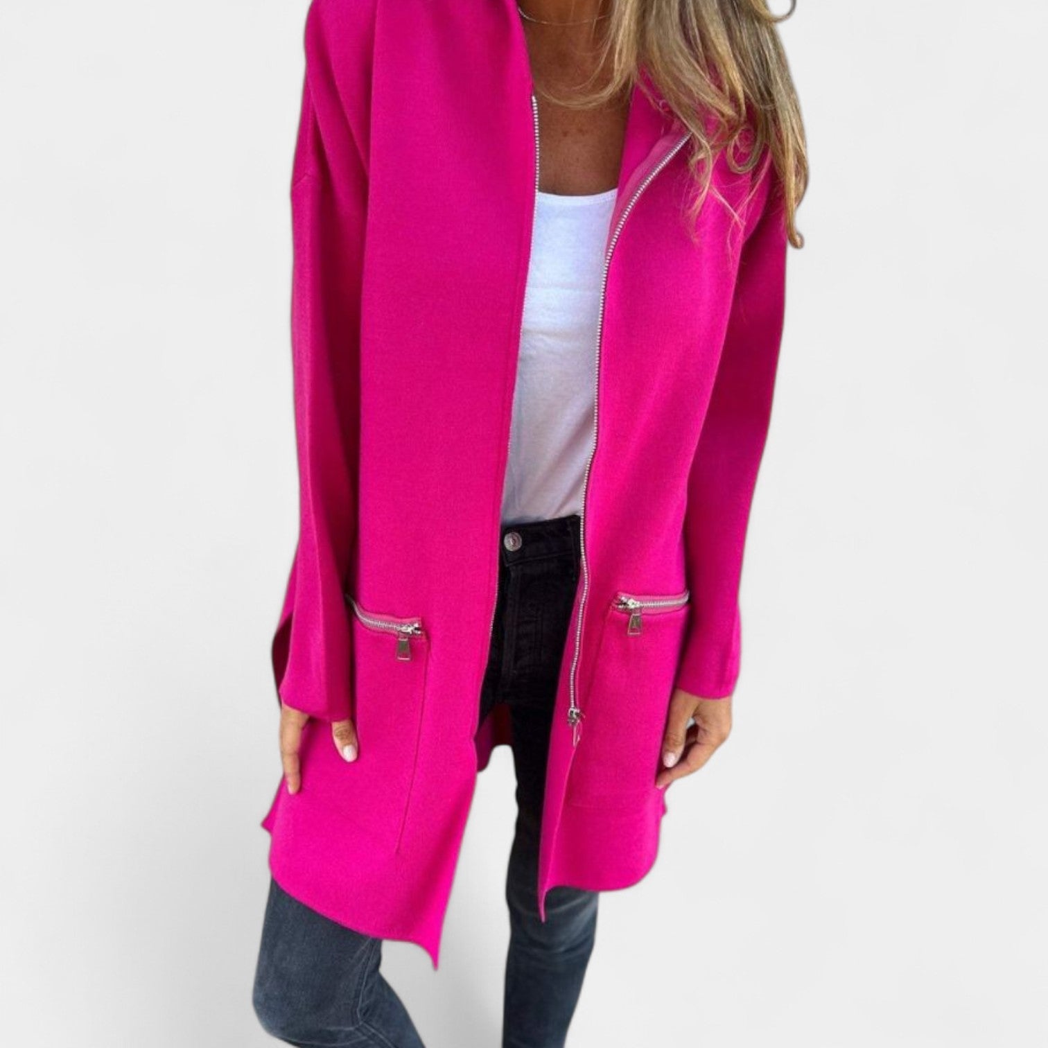 Tereza – naisten hupullinen collegetakki