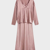 Damen Satin Midikleid | Twin-Set