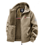 ERISTETTY FLEECE BOMBER-TAKKI MIEHILLE