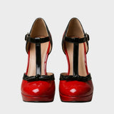 Damen Plateau Pumps | T-Steg