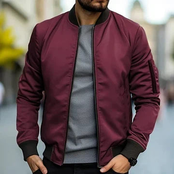 RIBBED BOMBER-TAKKI MIEHILLE