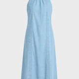 Damen Spitzen Maxikleid | Ärmellos