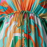 Damen Boho Maxikleid | Kimonoärmel