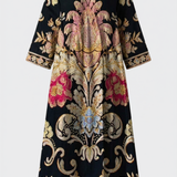 Damen Boho Maxikleid | Floraler Print