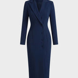 Damen Blazerkleid | Midi Langarm