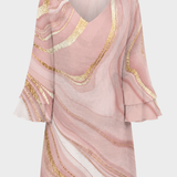 Damen Minikleid Print | Glocke