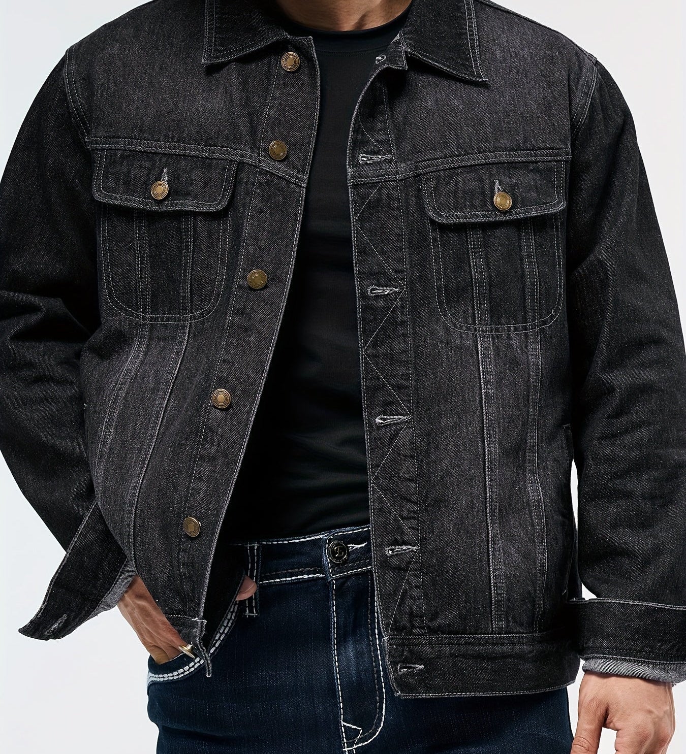 DENIM-TRUCKER-TAKKI MIEHILLE