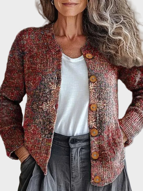 Belindra™ – Boho-kuvioinen neuletakki