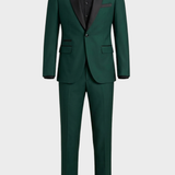 2-teiliger Smoking Herrenanzug Slim Fit – Satin-Schalkragen