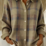 Tesa | Mukava Ruudullinen Neulecardigan