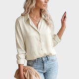 Damen Satin Bluse | Klassisch