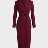 Damen Blazerkleid | Midi Langarm