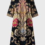 Damen Boho Maxikleid | Floraler Print