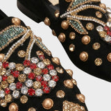 Damen Spitze Ballerinas | Strass