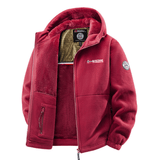 ERISTETTY FLEECE BOMBER-TAKKI MIEHILLE
