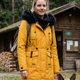 Damen Kapuzenparka | Taillenzug & Fronttaschen