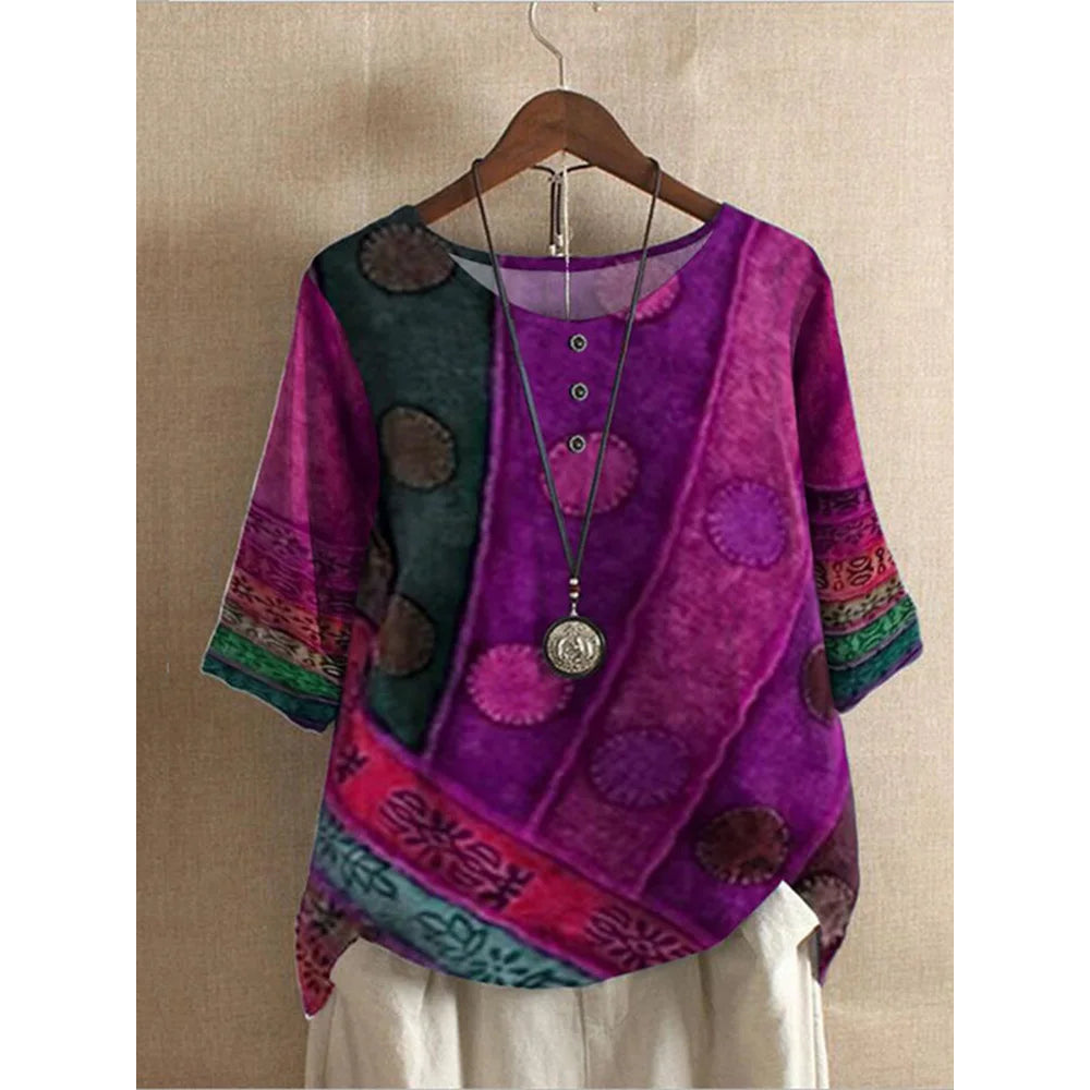 Valerie – Värikäs boho-toppi