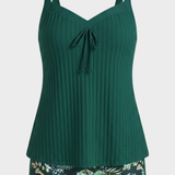 Damen Tankini Set | Tropische Shorts