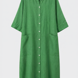 Damen Hemdblusenkleid | Knopfleiste