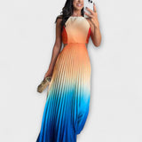 Haven – tyylikkäät hihattomat pitkät tie-dye-mekot