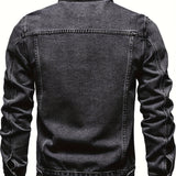 MIESTEN DENIM-TAKKI LAPELILLA