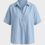 Damen Bluse mit Knopfleiste | Kurzarm