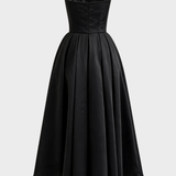 Damen Trägerloses Maxikleid | A-Linie
