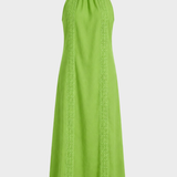 Damen Spitzen Maxikleid | Ärmellos