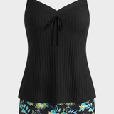Damen Tankini Set | Tropische Shorts