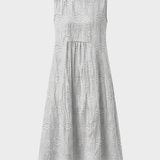 Damen Struktur Midikleid | Ärmellos