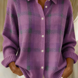Tesa | Mukava Ruudullinen Neulecardigan