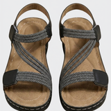 Damen Plateau Sandalen | Kreuzriemen