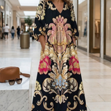 Damen Boho Maxikleid | Floraler Print