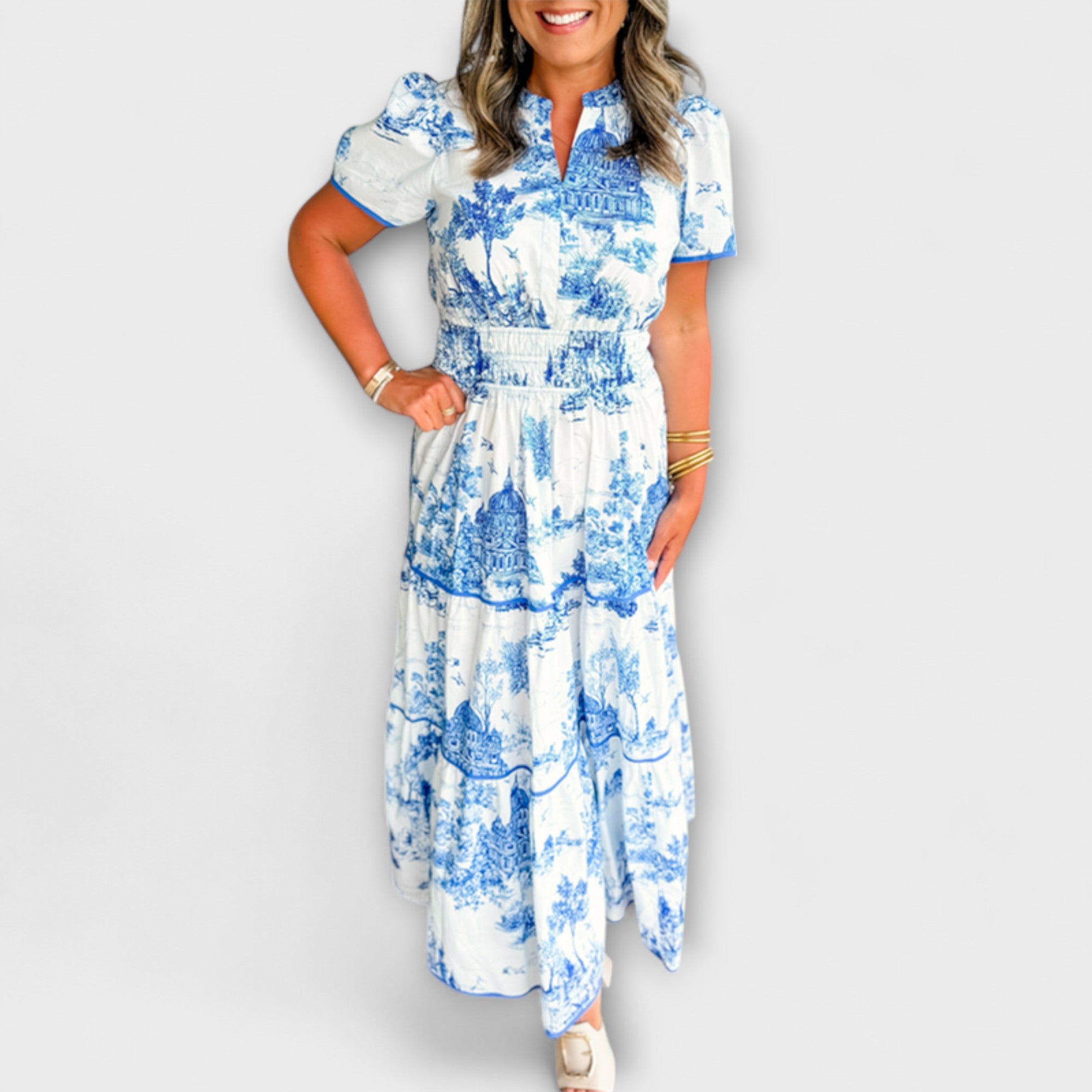 Eliza - Maxi-mekko klassisella kuviolla