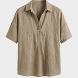 Damen Bluse mit Knopfleiste | Kurzarm