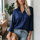 Damen Satin Bluse | Klassisch