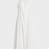 Damen Spitzen Maxikleid | Ärmellos