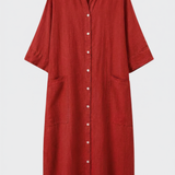 Damen Hemdblusenkleid | Knopfleiste