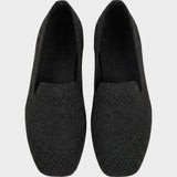 Damen Strick Loafer | Slip-On Flach