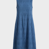 Damen Struktur Midikleid | Ärmellos