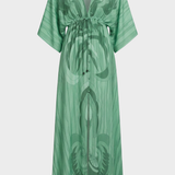Damen Boho Maxikleid | Kimonoärmel