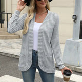 Neva™ - Tyylikäs pitkähihainen ribbineulecardigan