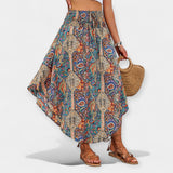 Lucie - High-waisted midi flower skirt